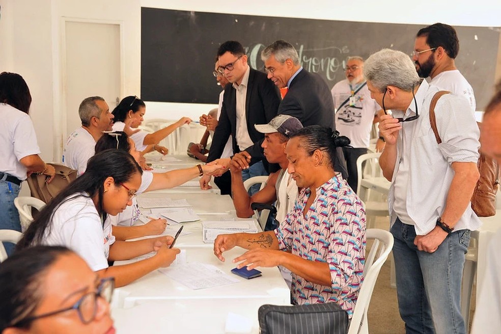 A estimativa é que, ao longo do dia, foram atendidas cerca de 500 pessoas na segunda edição do mutirão realizada em 2023 em São Luís — Foto: Ribamar Pinheiro
