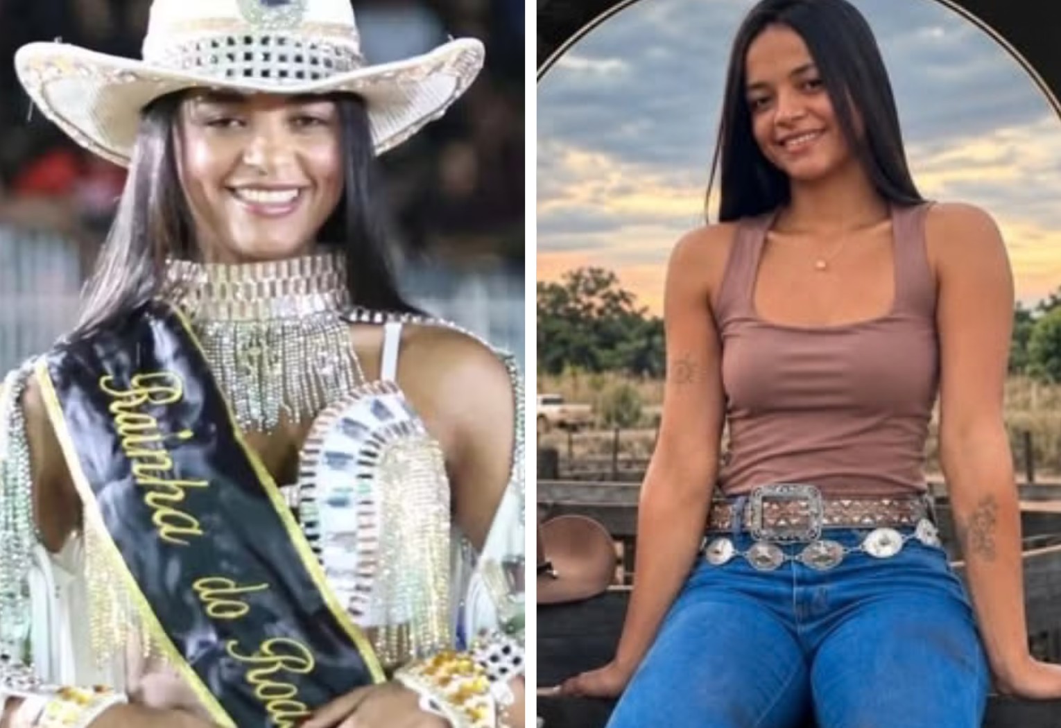 Sobrinha de Rainha de Rodeio morta por raio recebeu descarga elétrica e ficou sem 'sentir as pernas', diz tia