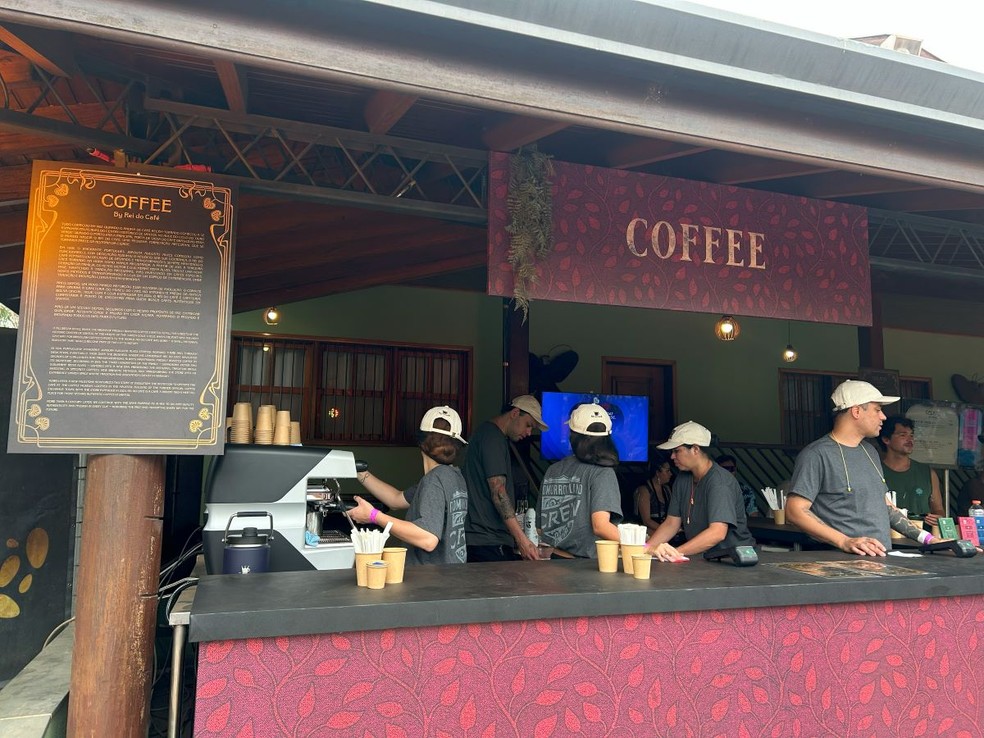 Stand do rei do café no Tomorrowland Brasil — Foto: Divulgação