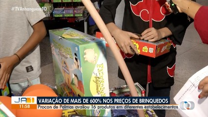 Procon encontra variação de até 600% nos preços dos brinquedos em Palmas