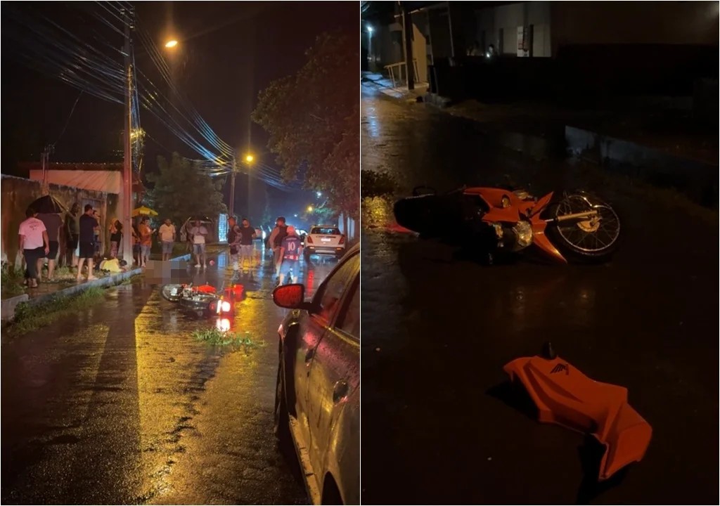 Motociclista morre após bater em poste no interior do PI; passageiro fica ferido