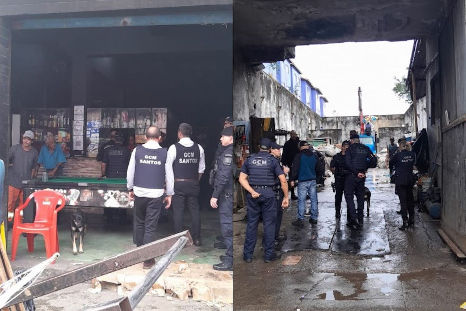 Força-tarefa fecha ferro-velho e bar em Santos, SP | G1