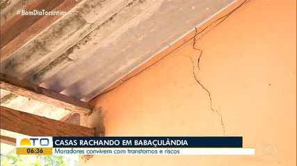Casas doadas em Babaçulândia estão cheias de rachaduras e preocupam moradores