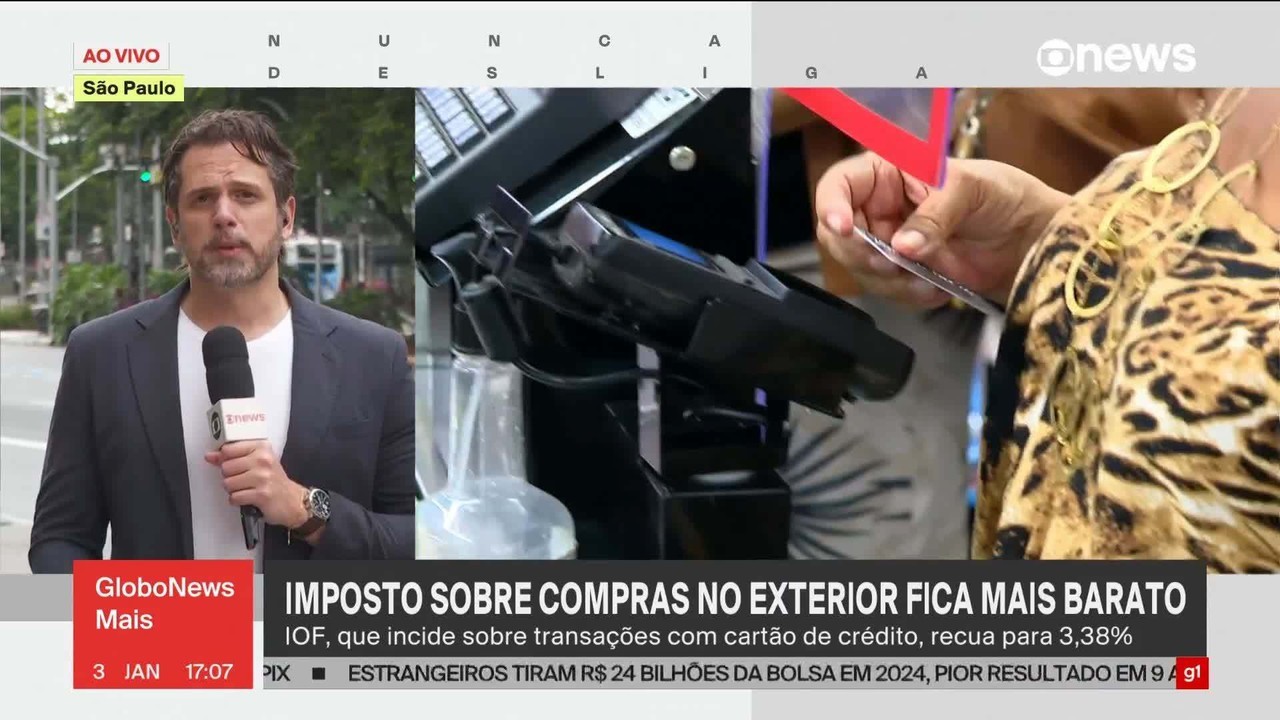 IOF: imposto para compras em dólar com cartão de crédito ou pré-pago recua para 3,38%
