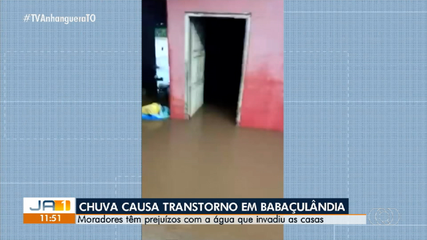 Chuva causa transtorno em Babaçulândia