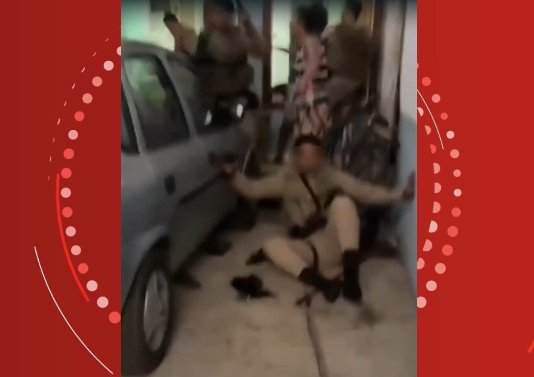 VÍDEO: Denúncia de som alto termina com policiais militares feridos e homem preso na Bahia