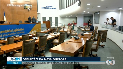 Deputados aprovam nova eleição para a Mesa Diretoria da AL-TO; saiba mais