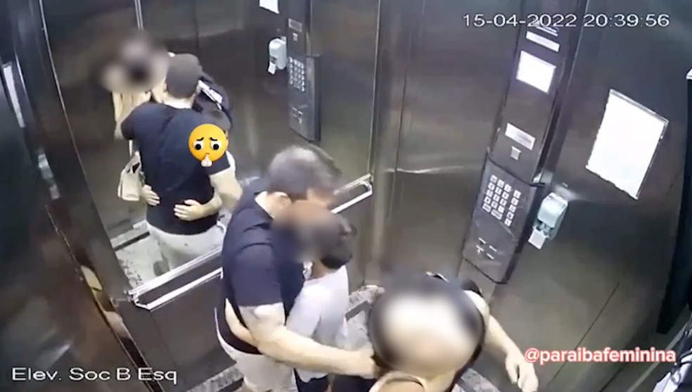 Pol&iacute;cia investiga v&iacute;deo que mostra m&eacute;dico agredindo ex-companheira, em Jo&atilde;o Pessoa &mdash; Foto: Reprodu&ccedil;&atilde;o/TV Cabo Branco