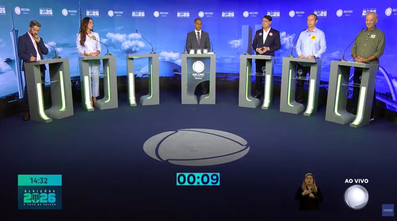 Candidatos ao GDF participam de debate sem Celina; saúde e economia em pauta