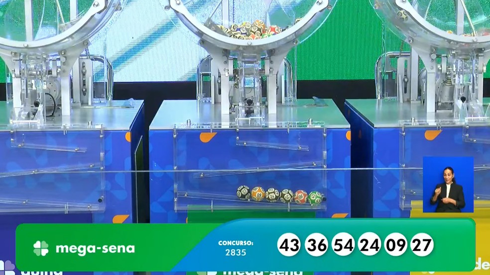 Mega-Sena, concurso 2.835 — Foto: Reprodução/Caixa