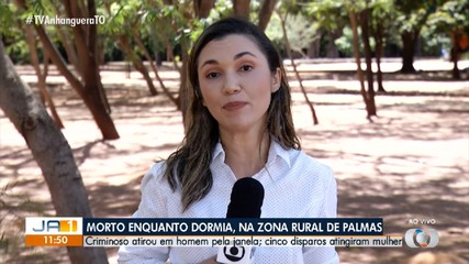 Homem é morto a tiros enquanto dormia e companheira fica ferida na zona rural de Palmas