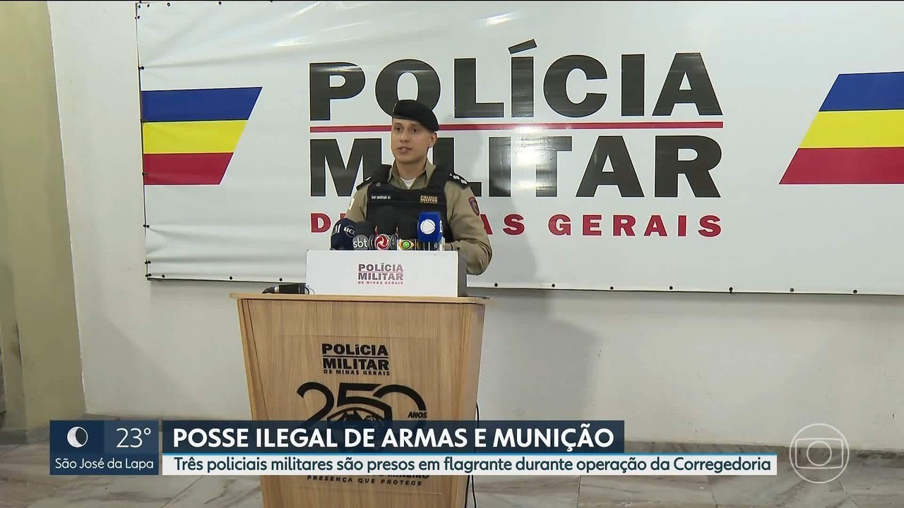 Corregedoria prende 3 policiais por posse ilegal de armas e munição; um deles guardava granadas da PM