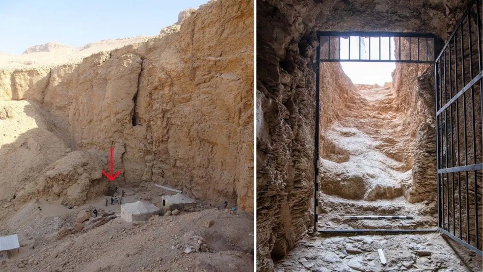Arqueólogos descobrem o primeiro túmulo de faraó no Egito em mais de um século — Foto: New Kingdom Research Foundation