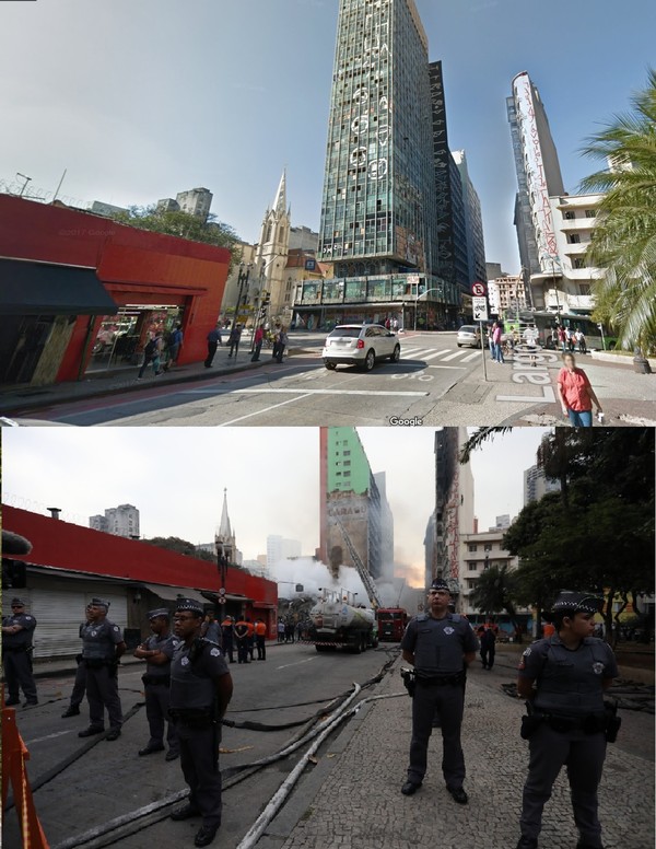 Galeria do Rock 2014 - Vista pro prédio que caiu em SP : r/brasil