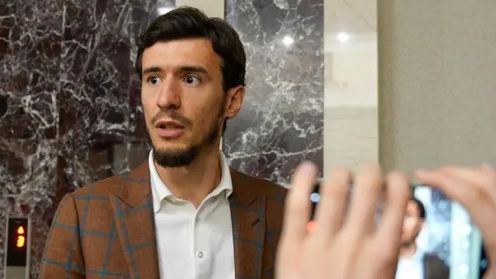 O advogado de Karelina, Mikhail Mushailov, explicou que era impossível sua cliente ter sido incluída na recente troca de prisioneiros. — Foto: Reuters via BBC