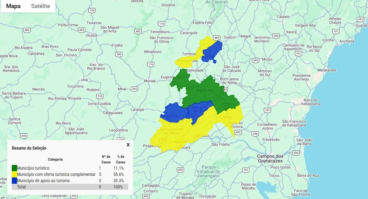 Itaperuna passa a integrar categoria mais alta do Mapa do Turismo Brasileiro