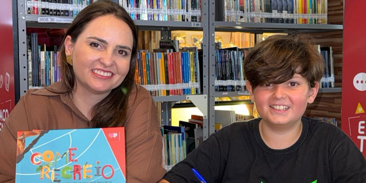 Menino autista cria monstrinho que ‘come o recreio’ e escreve livro inspirado na escola com ajuda da mãe