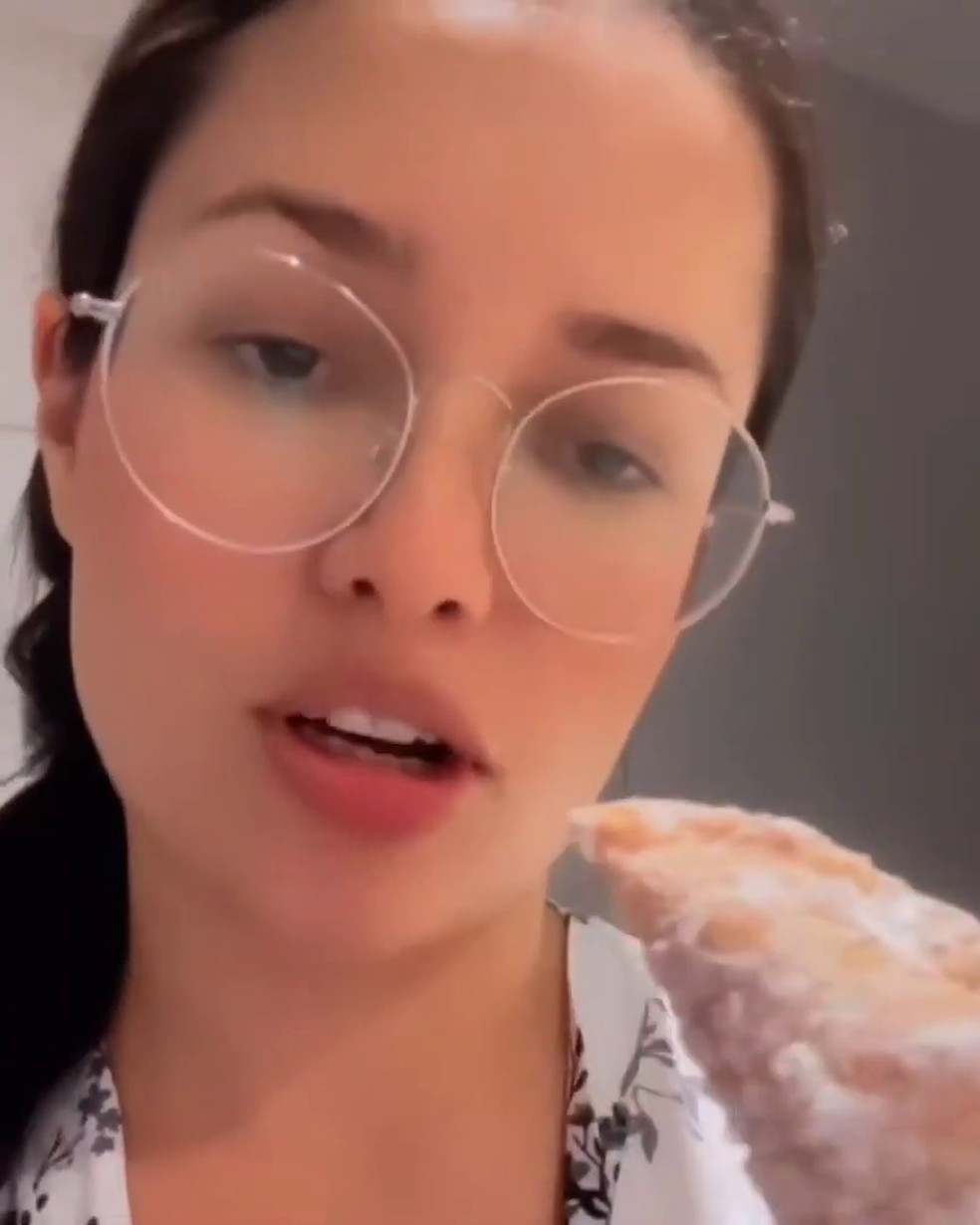 Juliette falou do pastel de carne com açúcar pela primeira vez em vídeo postado no Instagram em 2022 — Foto: Juliette/Reprodução