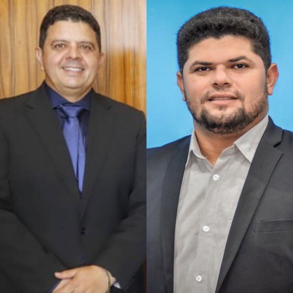 Prefeito Erivelton Teixeira Neves e o vereador Lindomar da Silva Nascimento viraram réus em processo — Foto: Divulgação