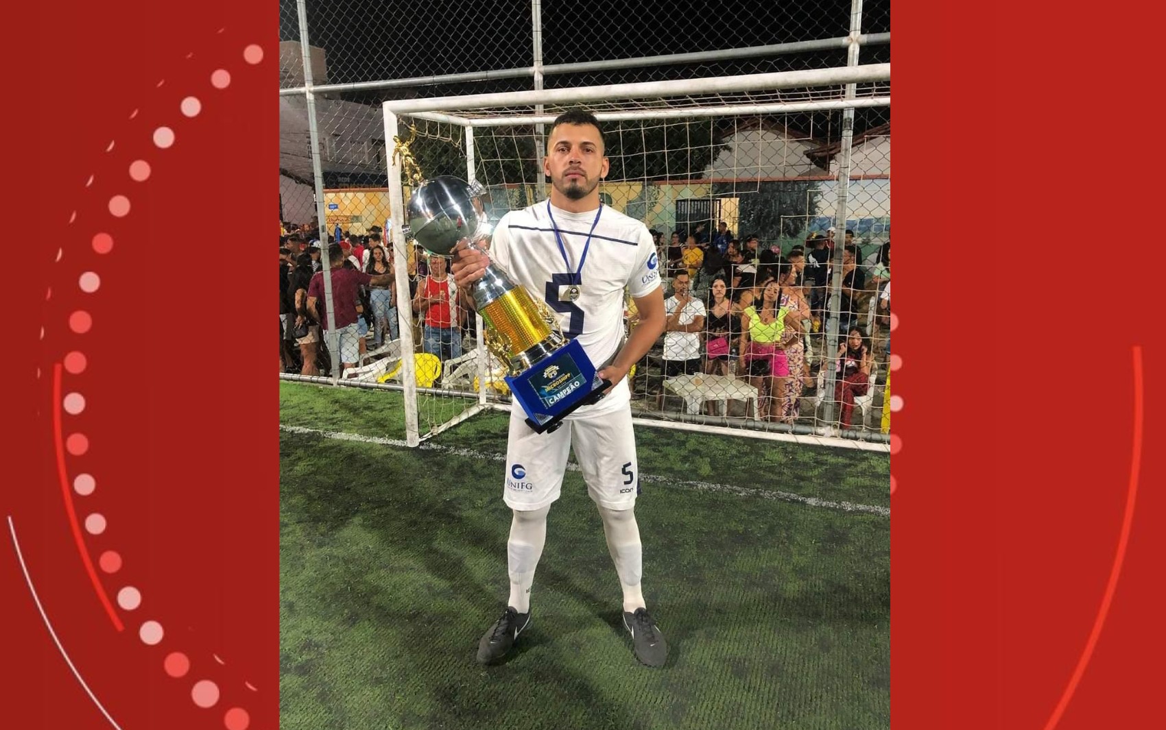 Jogador de futebol amador é morto a tiros minutos após disputar final e ser campeão de torneio na Bahia