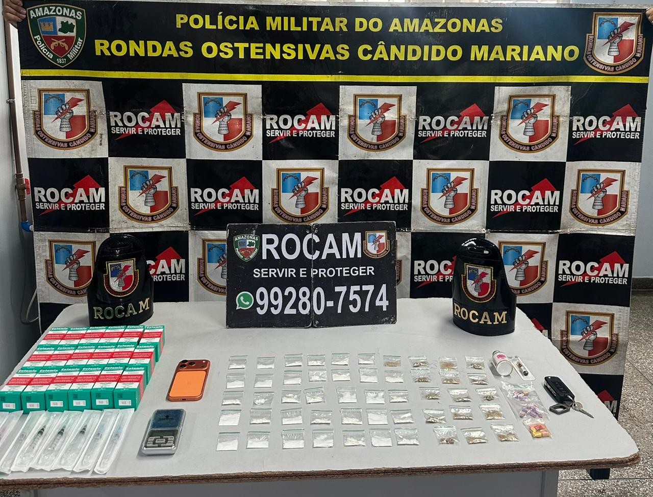 Homem é preso em Manaus suspeito de distribuir cetamina e outras drogas sintéticas
