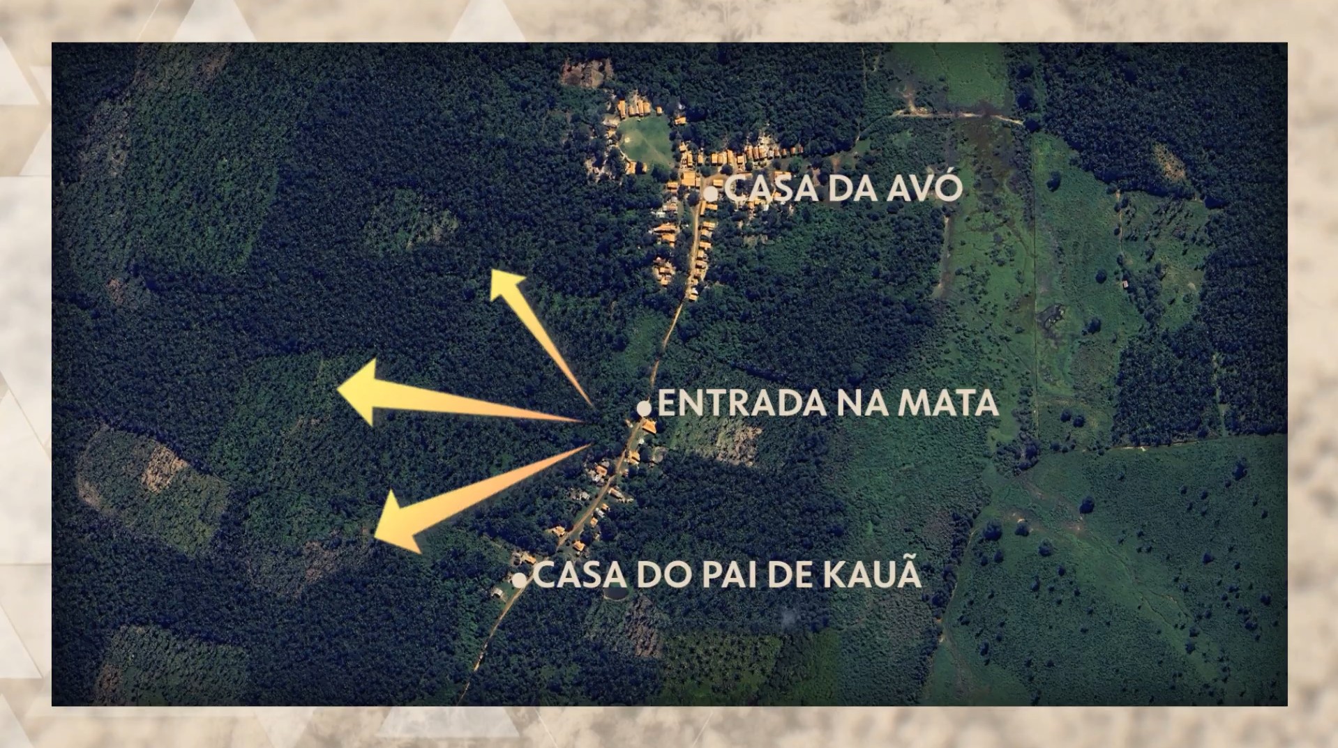 MAPAS: Veja onde meninos sumidos na mata foram vistos pela última vez, caminho que faziam e onde primo foi achado