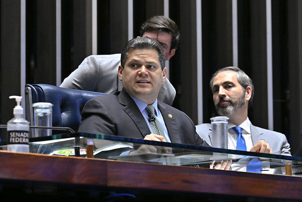 O presidente do Senado, Davi Alcolumbre (União-AP) — Foto: Waldemir Barreto/Agência Senado