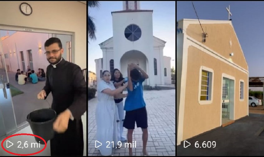 Com quase 3 milhões de visualizações, padre fica assustado com repercussão de vídeo engraçado nas redes sociais
