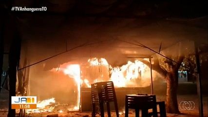 Queimada urbana pode ter sido a causa de incêndio que destruiu trailler em Luzimangues