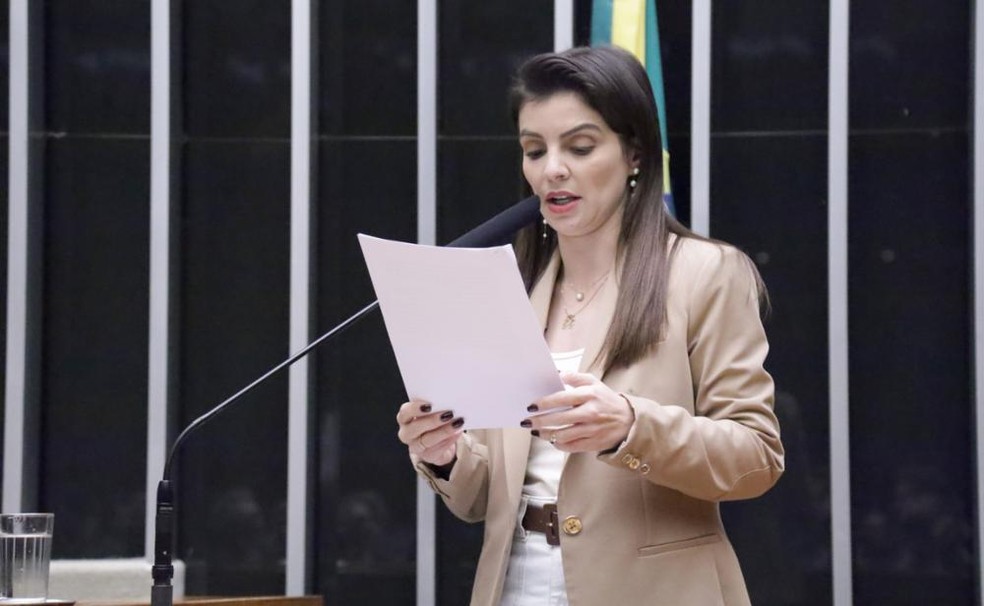 A relatora do projeto, deputada Marussa Boldrin (Republicanos-GO) — Foto: Thiago Cristino/Câmara dos Deputados
