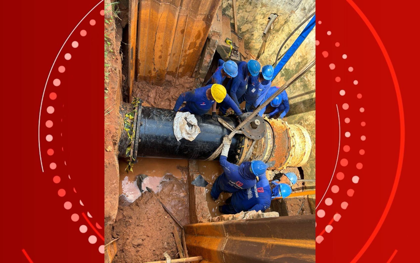 Obra em adutora é concluída e abastecimento de água começa a ser retomado em bairros afetados em Salvador 