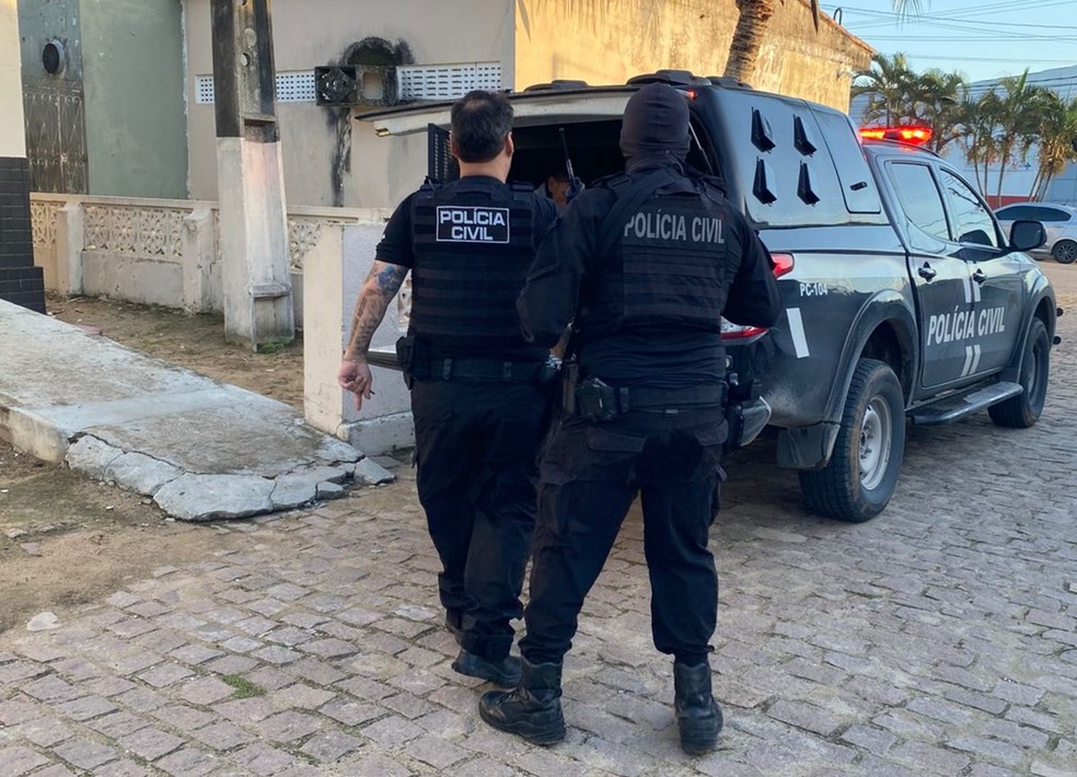 Operação da Polícia Civil prende suspeitos de integrar organização criminosa em Goianinha, RN — Foto: Polícia Civil/Divulgação