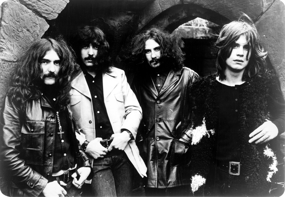 Ozzy Osbourne (1º à esquerda) e a formação do Black Sabbath de 1970 — Foto: Divulgação