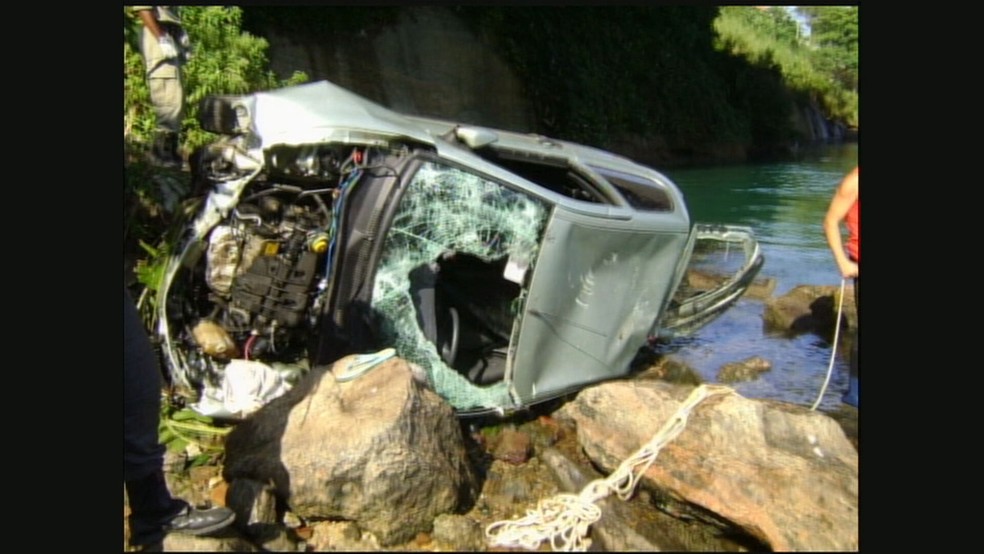 Carro da engenheira Patrícia Amieiro  — Foto: Reprodução/TV Globo 