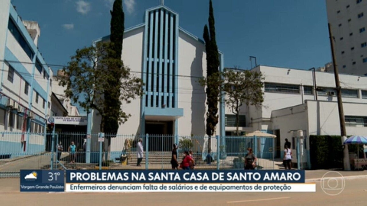 Enfermeiros da Santa Casa de Santo Amaro, em SP, denunciam salários atrasados e falta de