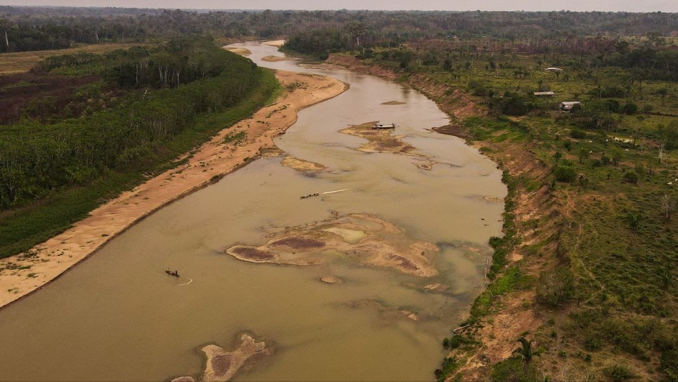 Rio Juruá em Marechal Thaumaturgo, no interior do Acre — Foto: Alexandre Noronha/Sema