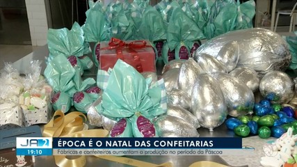 Fábricas e confeiteiros aumentam produção de ovos no período da páscoa