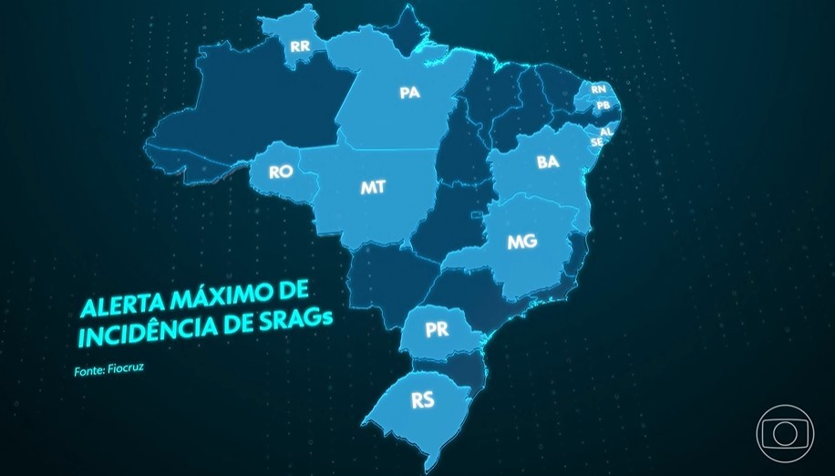 Casos de síndrome respiratória aguda grave aumentam em todas as regiões do Brasil