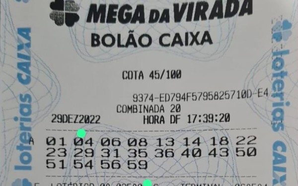 Bolão da Megasena com 6 - Lotérica e Bazar Hervalense