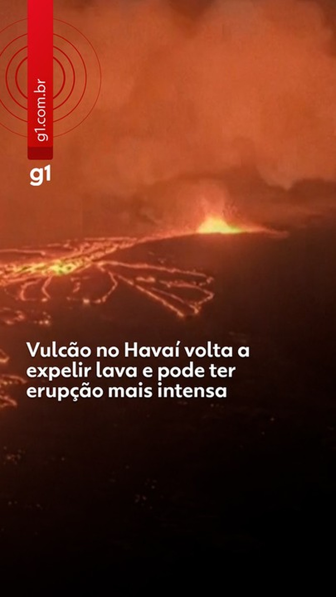 Vulcão no Havaí volta a expelir lava e entra no 48º episódio de erupção desde 2024