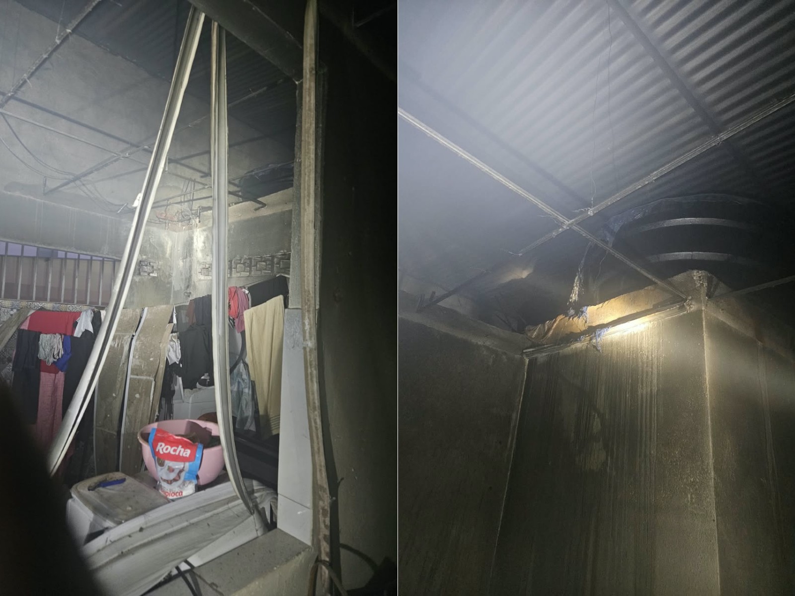 Incêndio atinge apartamento e quebra janela no segundo andar de prédio em Governador Valadares