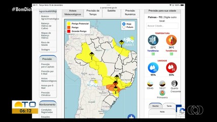 Saiba como fica a previsão do tempo para o Tocantins