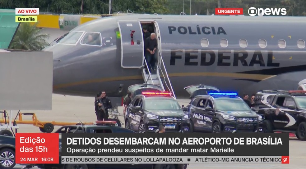 Chegada de Chiquinho Brazão a Brasília — Foto: Reprodução