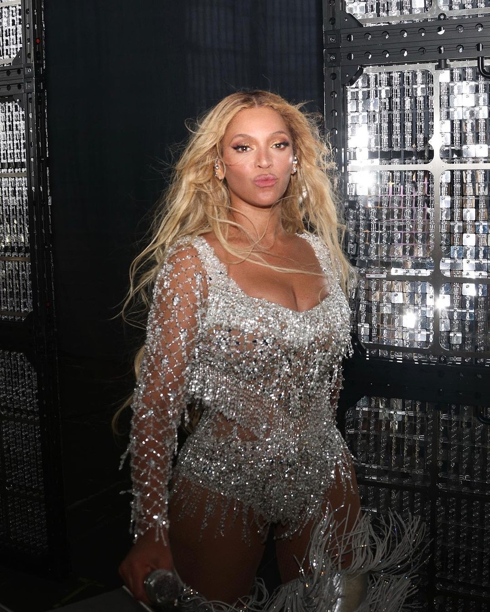 Beyoncé veste PatBo em show de turnê Renaissance — Foto: Divulgação