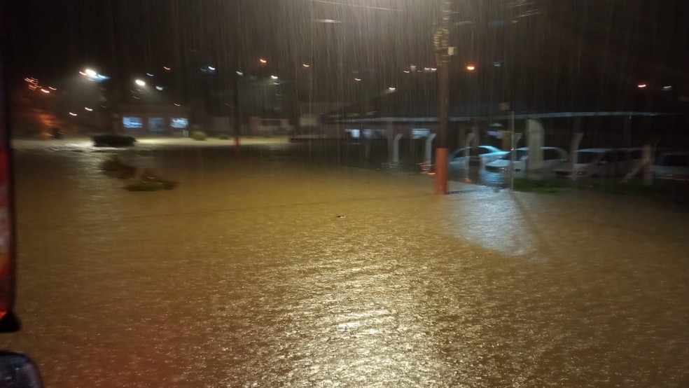 Enchente em Bom Retiro (SC) — Foto: Corpo de Bombeiros Militar