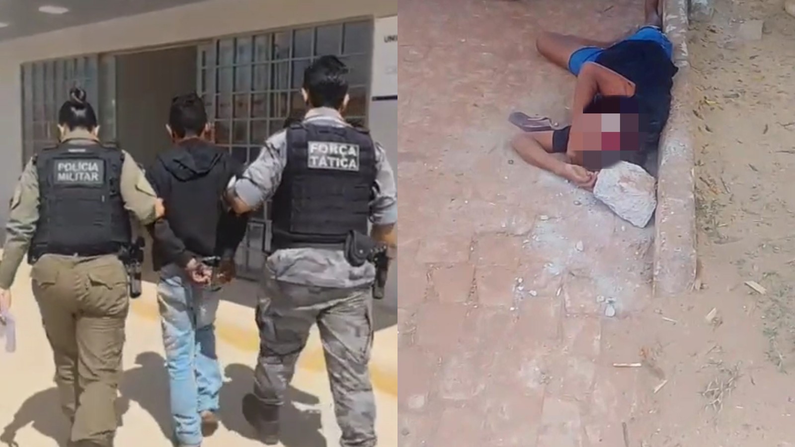 Homem é preso ao tentar matar mulher com pedradas quase duas semanas após esfaquear filho dela no PI 