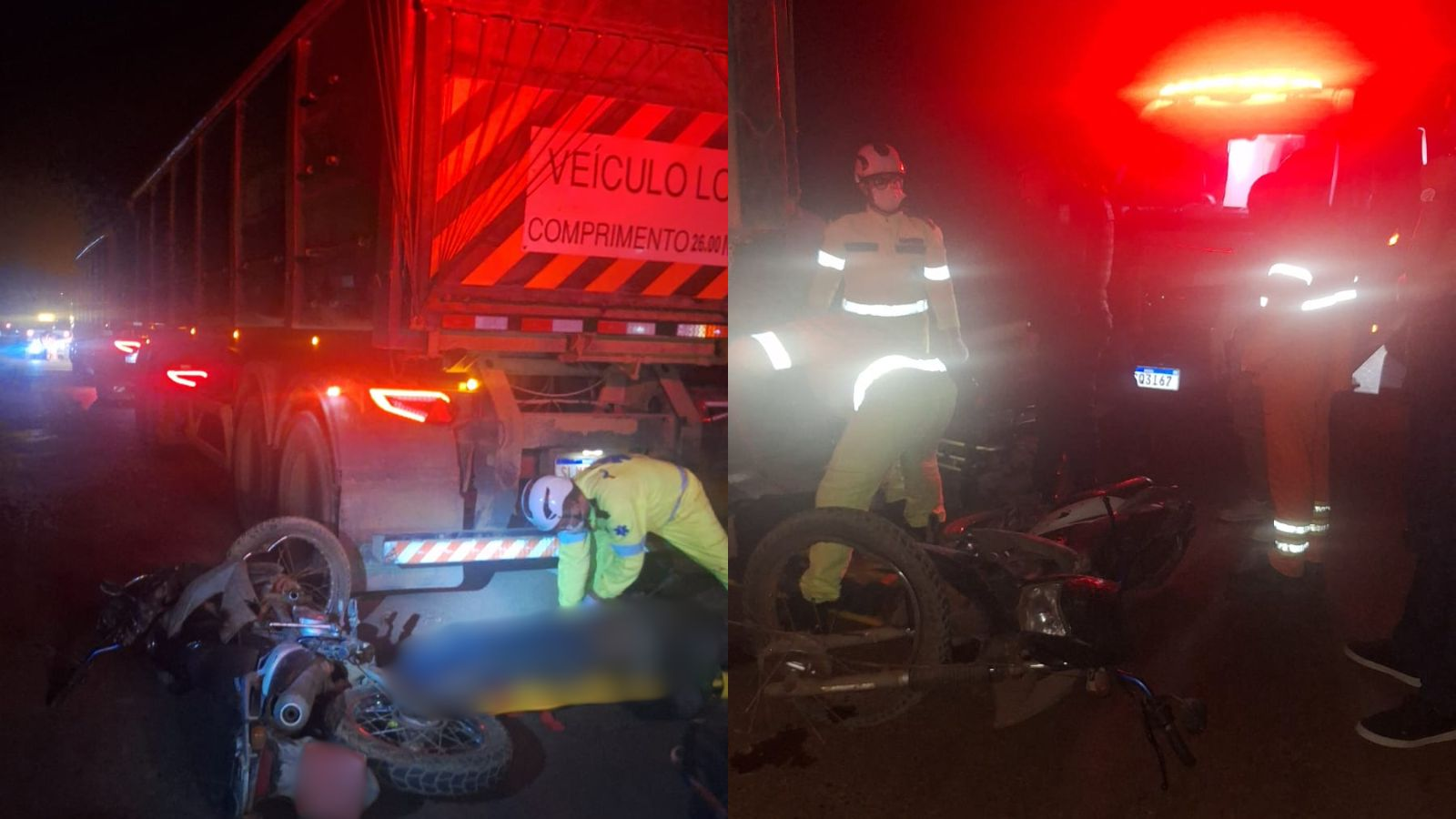Motociclista embriagado bate na traseira caminhão parado e fica ferido no PI