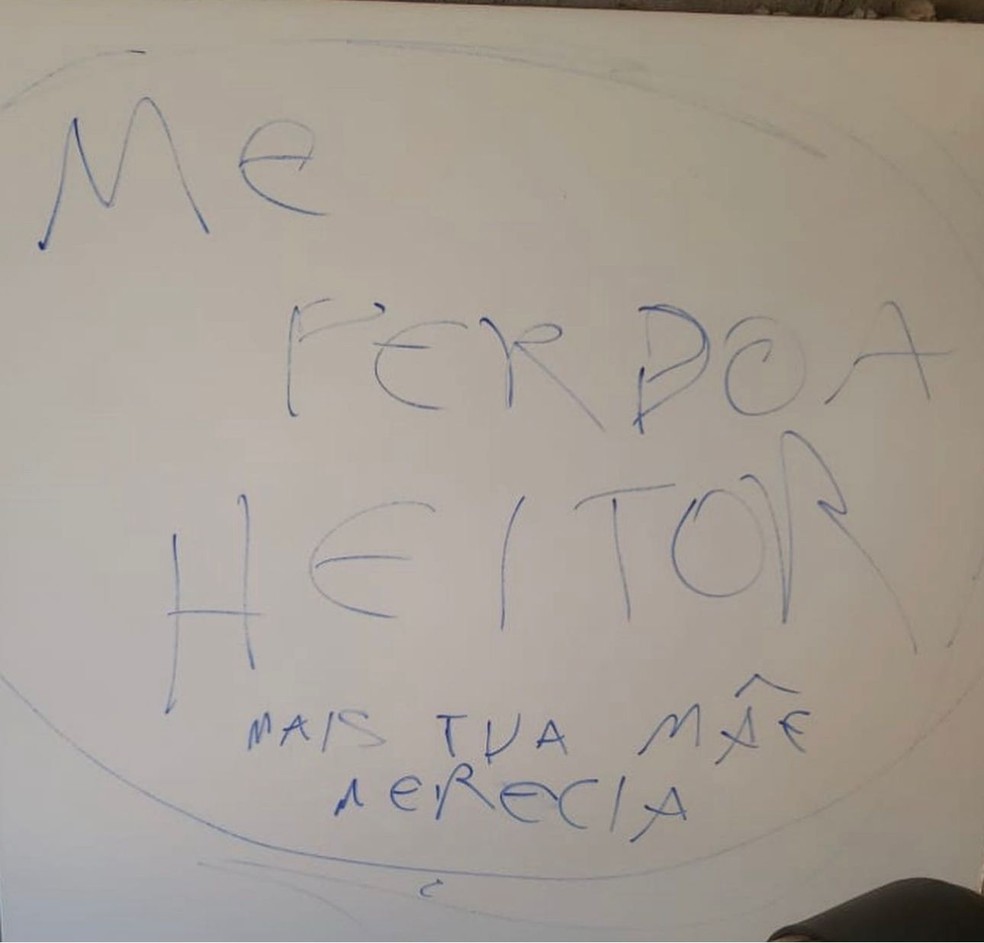 Ap&oacute;s feminic&iacute;dio, suspeito deixou mensagem para filho da v&iacute;tima &mdash; Foto: Divulga&ccedil;&atilde;o/Pol&iacute;cia Civil