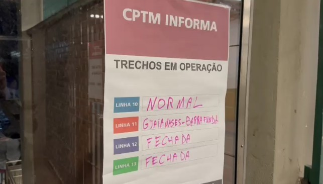Gestão Tarcísio cria plano de contingência com reforço de metrôs e trens privados, além de ônibus Paese, por causa da greve em 3 linhas da CPTM
