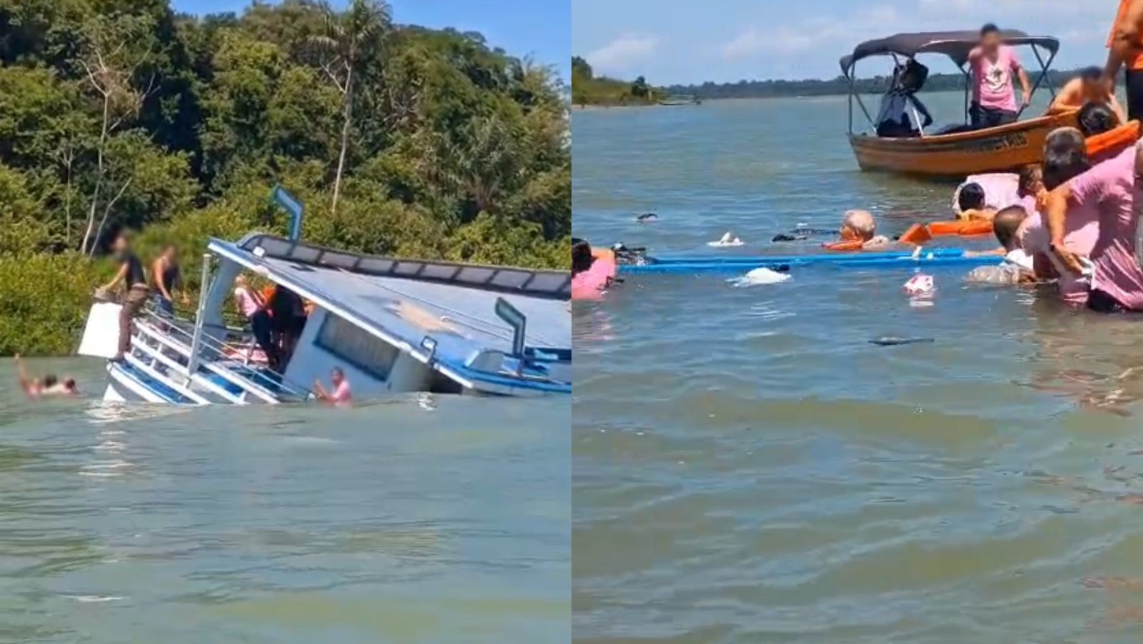Embarcação naufraga em rio no Pará durante retorno de celebração religiosa 